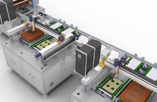 خط إنتاج حزم بطاريات الطاقة